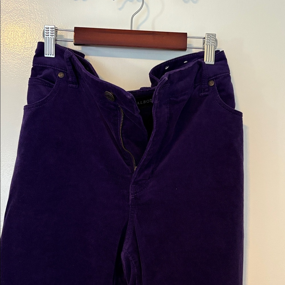 Talbots Deep Purple Corduroy Pants